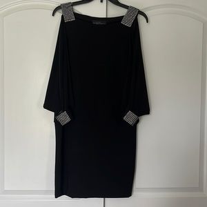 Embellished black night dress size 6
